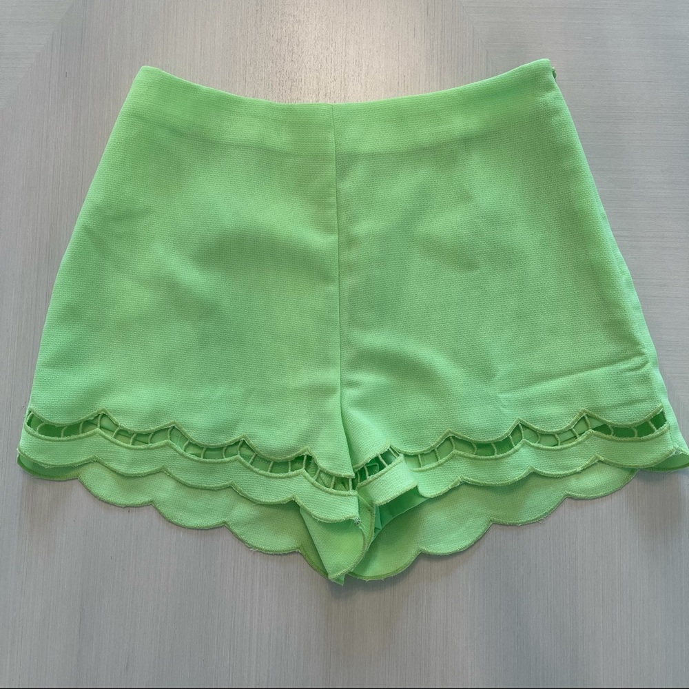 Lush lime green neon shorts
